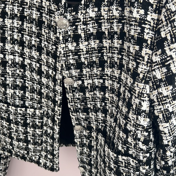 H&M tweed blazer jacket XS - Picture 3 of 4